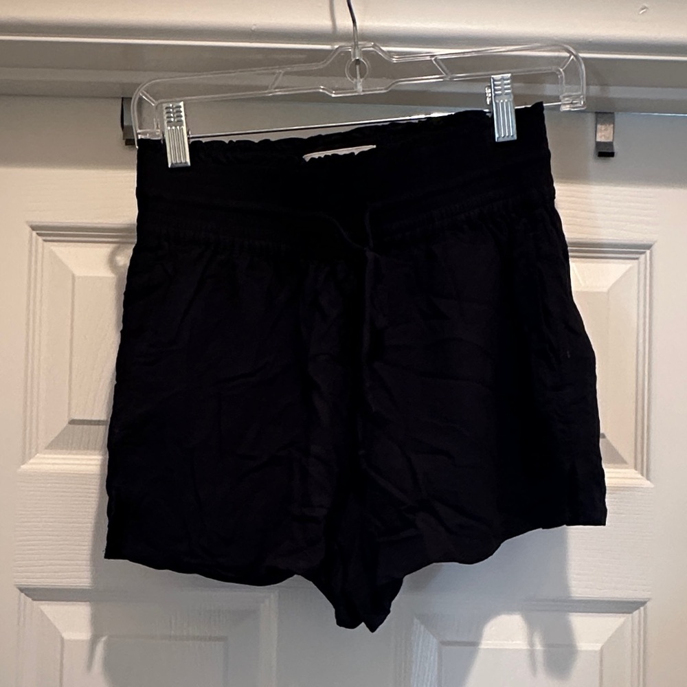 Abercrombie & Fitch Black High Waisted Coverup Shorts